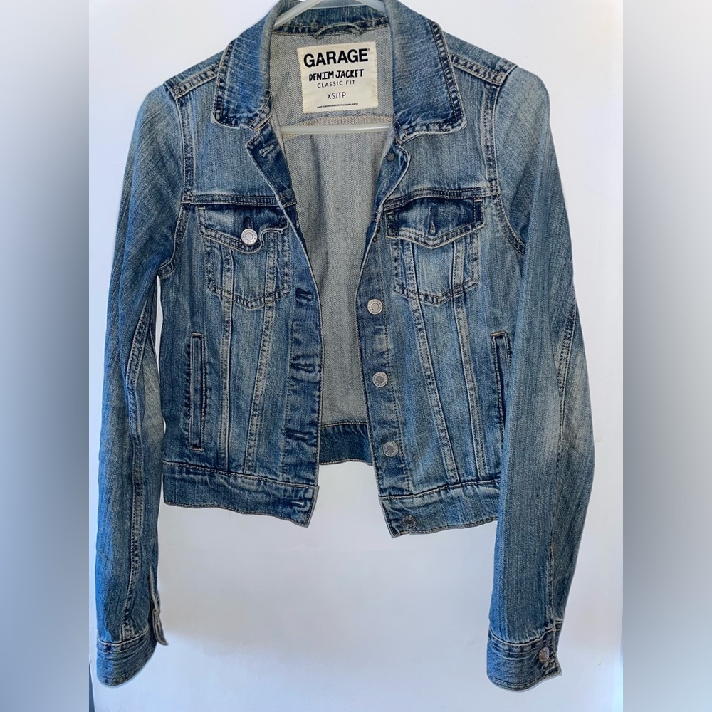Garage| XS mid length denim jacket
